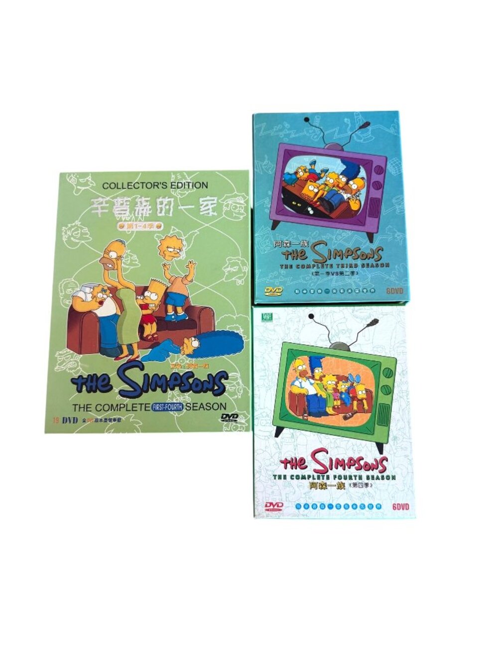 The Simpsons Collectors Edition First - Fourth Season Mandarin Chinese Bundle